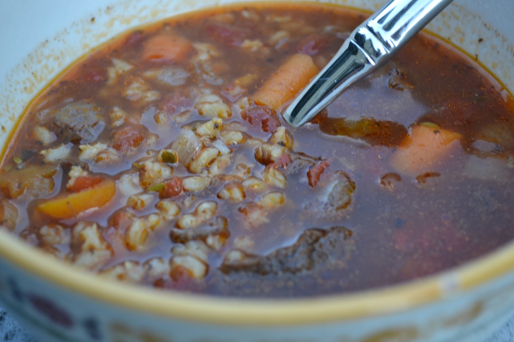 Grass-Fed Beef and Barley&nbsp;Soup